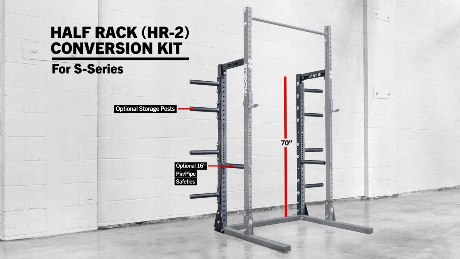 HR 2 Half Rack Conversion Kit Rogue Fitness